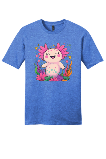 Piglet Mom's Prints Axolotl T-Shirt brought to you by The Bear Traxs thebeartraxs.com
